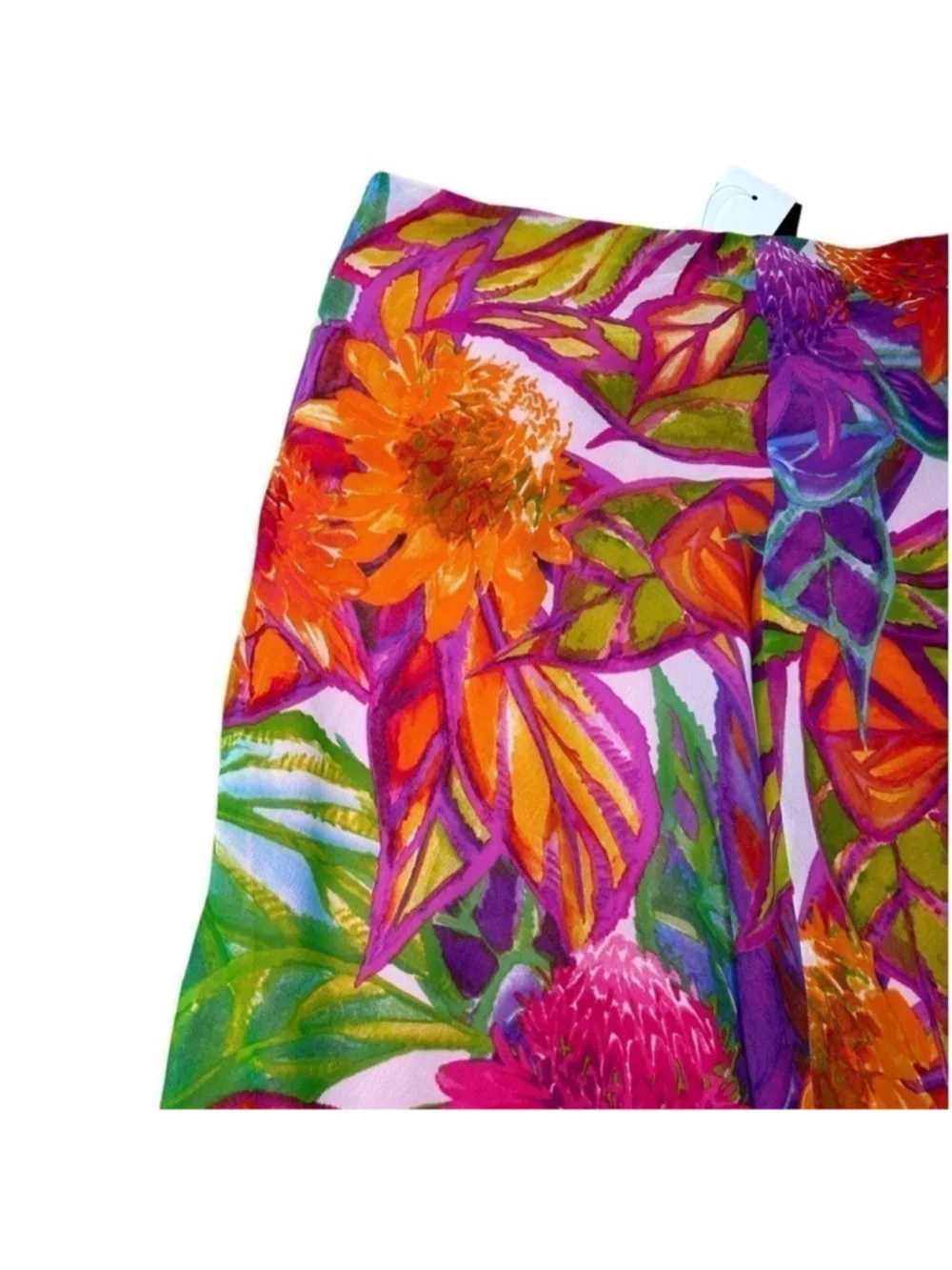 Lauren Ralph Lauren Women’s Petite Multi Floral Lined Wrap Skirt Size 12P - Picture 9 of 11